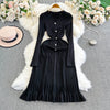 2026 Autumn Winter Women Knitted Long Sweater Dress