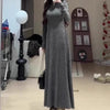 Autumn Winter French Retro Waist Dresses
