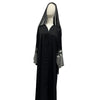 Luxury Black Abaya – Rhinestone & Bead Embroidery