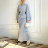 Women Knitting Skirt 2 Piece Set Sweater