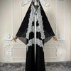 Eid Lace Open Abaya – Elegant Kaftan Party Dress