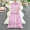 2026 Autumn Winter Women Knitted Long Sweater Dress