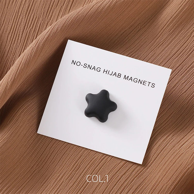 Matte Magnetic Hijab Pins – Strong Hold Scarf Brooch for Women