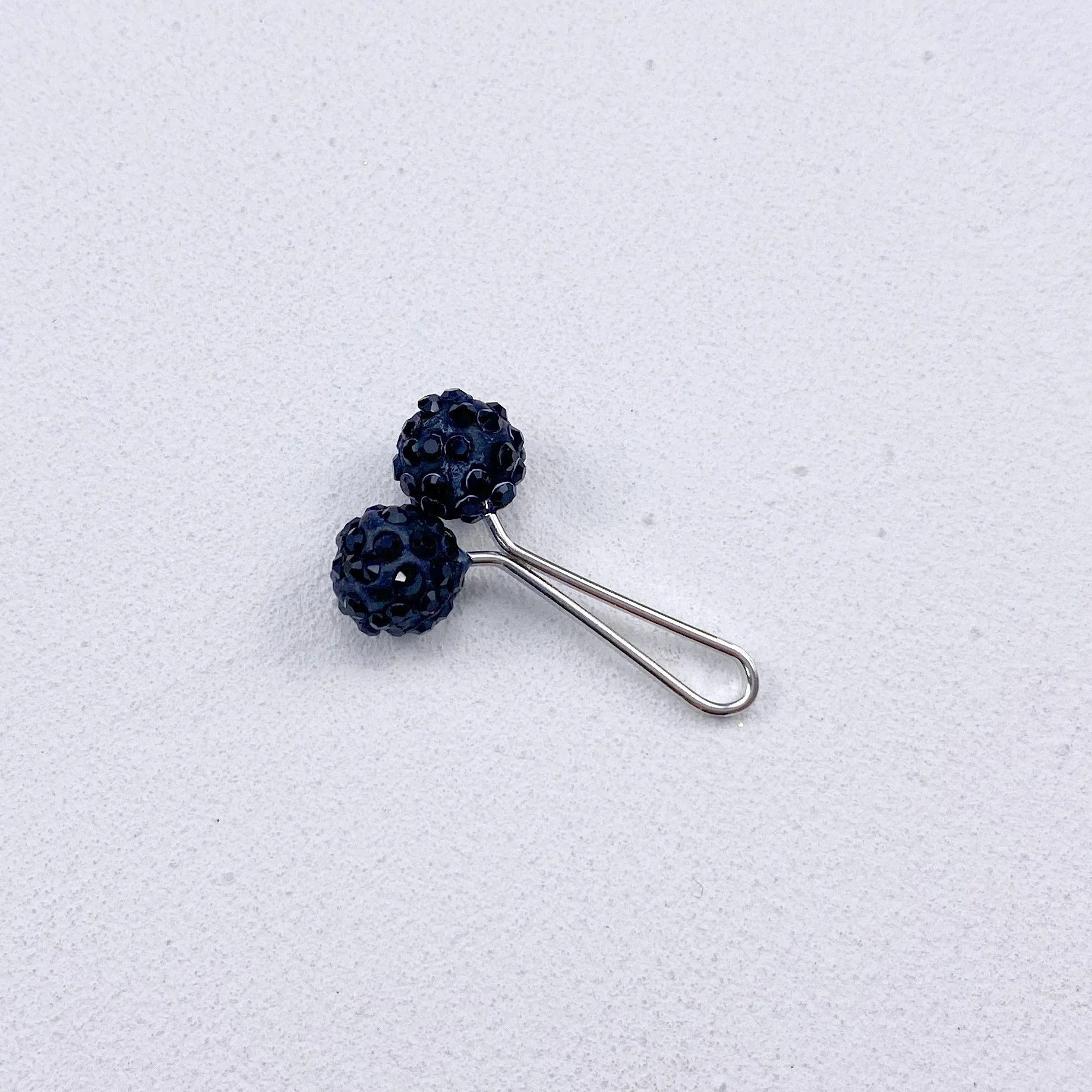 2-Piece Crystal U-Shaped Hijab Pins – Elegant Scarf Clips for Women