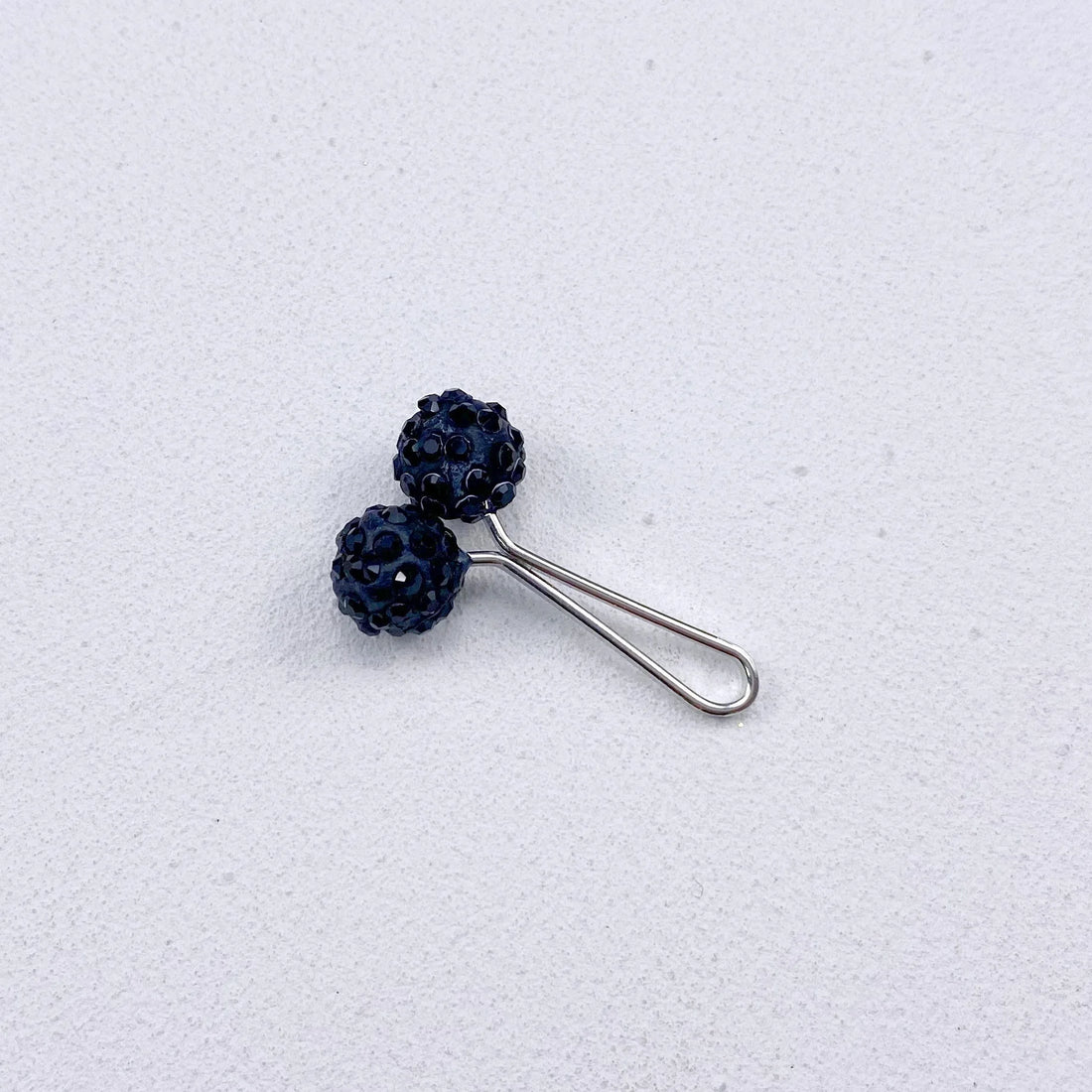 2-Piece Crystal U-Shaped Hijab Pins – Elegant Scarf Clips for Women
