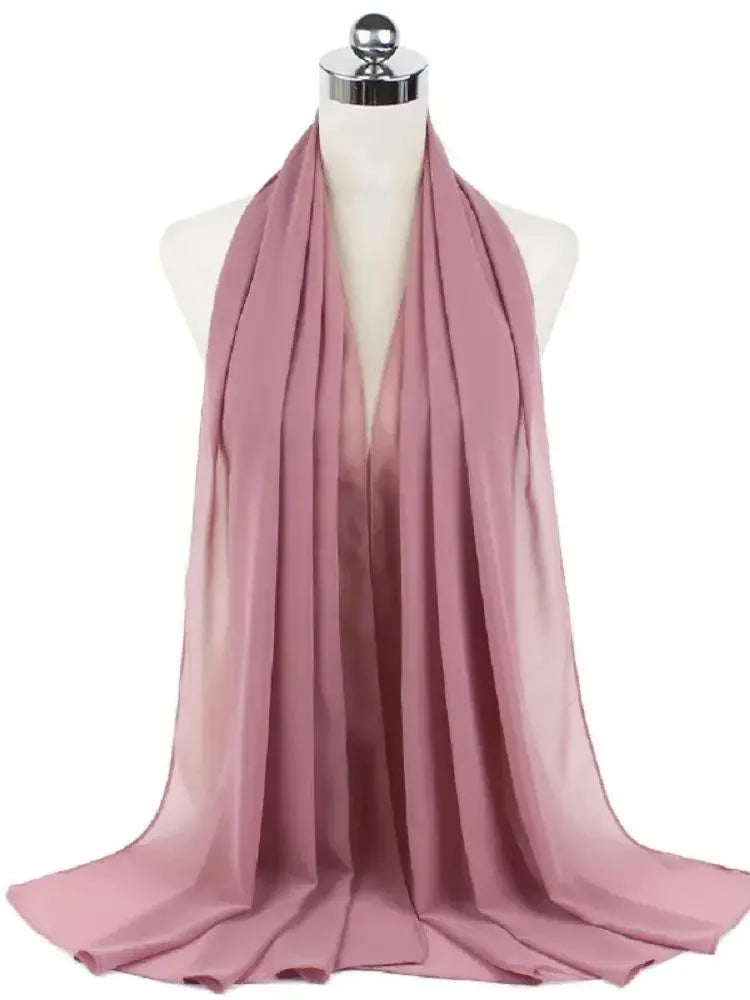 Ready-to-Wear Chiffon Hijab – Elegant Solid Color Instant Headscarf