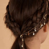 Ramadan Moon & Star Hair Chain – Elegant Invisible Hair Accessory for Women