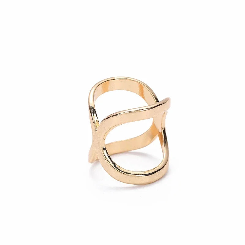 X-Shape Scarf Clip Brooch – Elegant Metal Shawl Buckle for Women