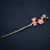 Vintage Floral Metal Hair Stick – Elegant Alloy Hair Fork for Women & Girls