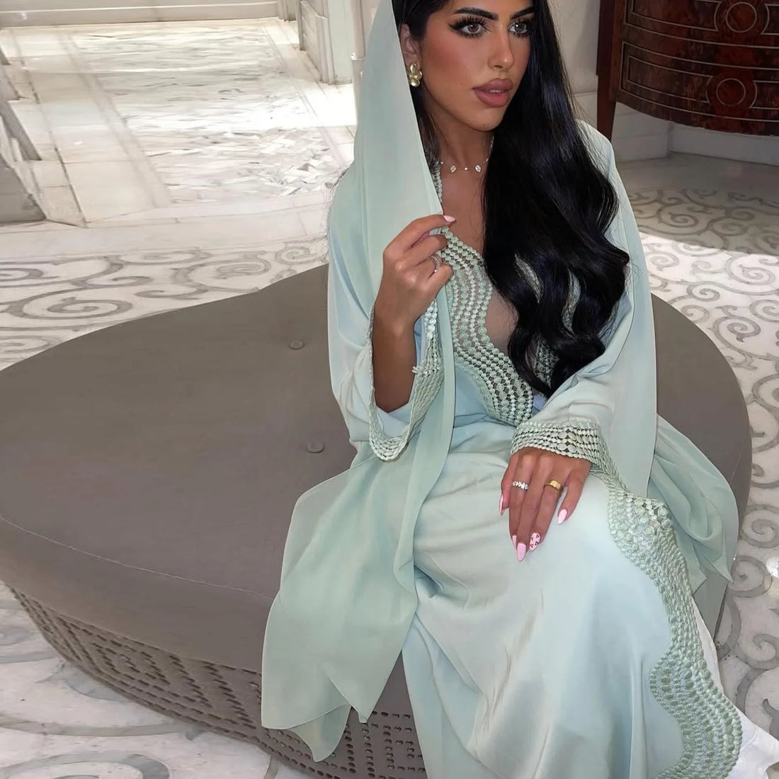 Dubai Open Abaya – Casual Maxi Kaftan Dress