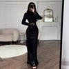 Women Lace Fitted Dresses Solid Evening Dress