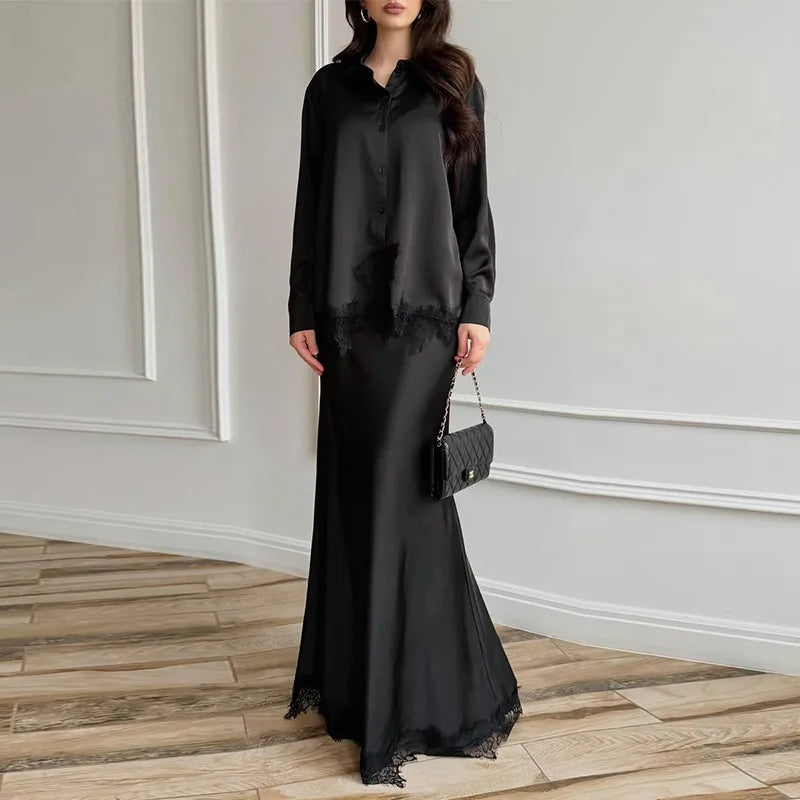 Women Two Piece Sets Skirt