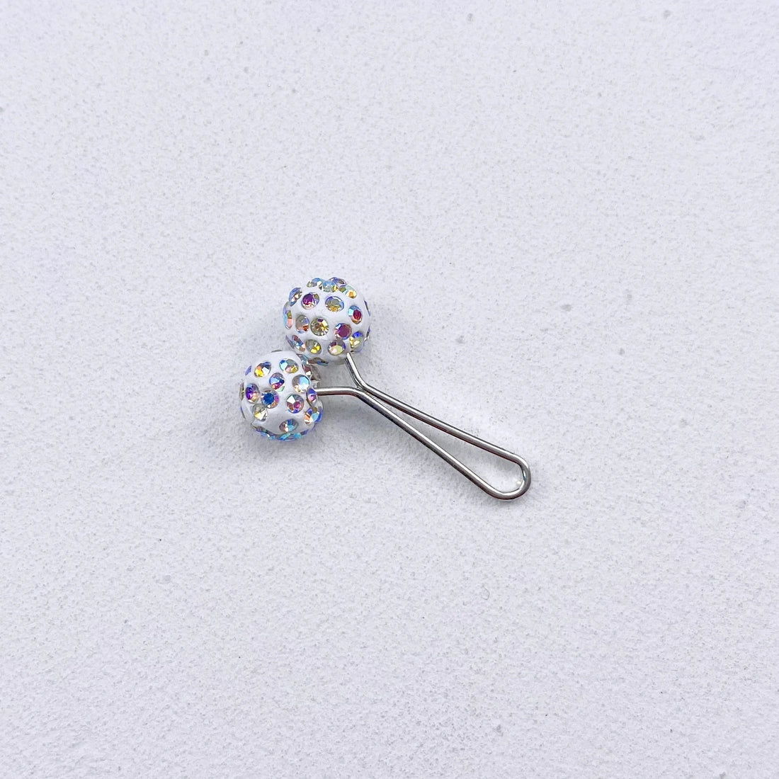 2-Piece Crystal U-Shaped Hijab Pins – Elegant Scarf Clips for Women