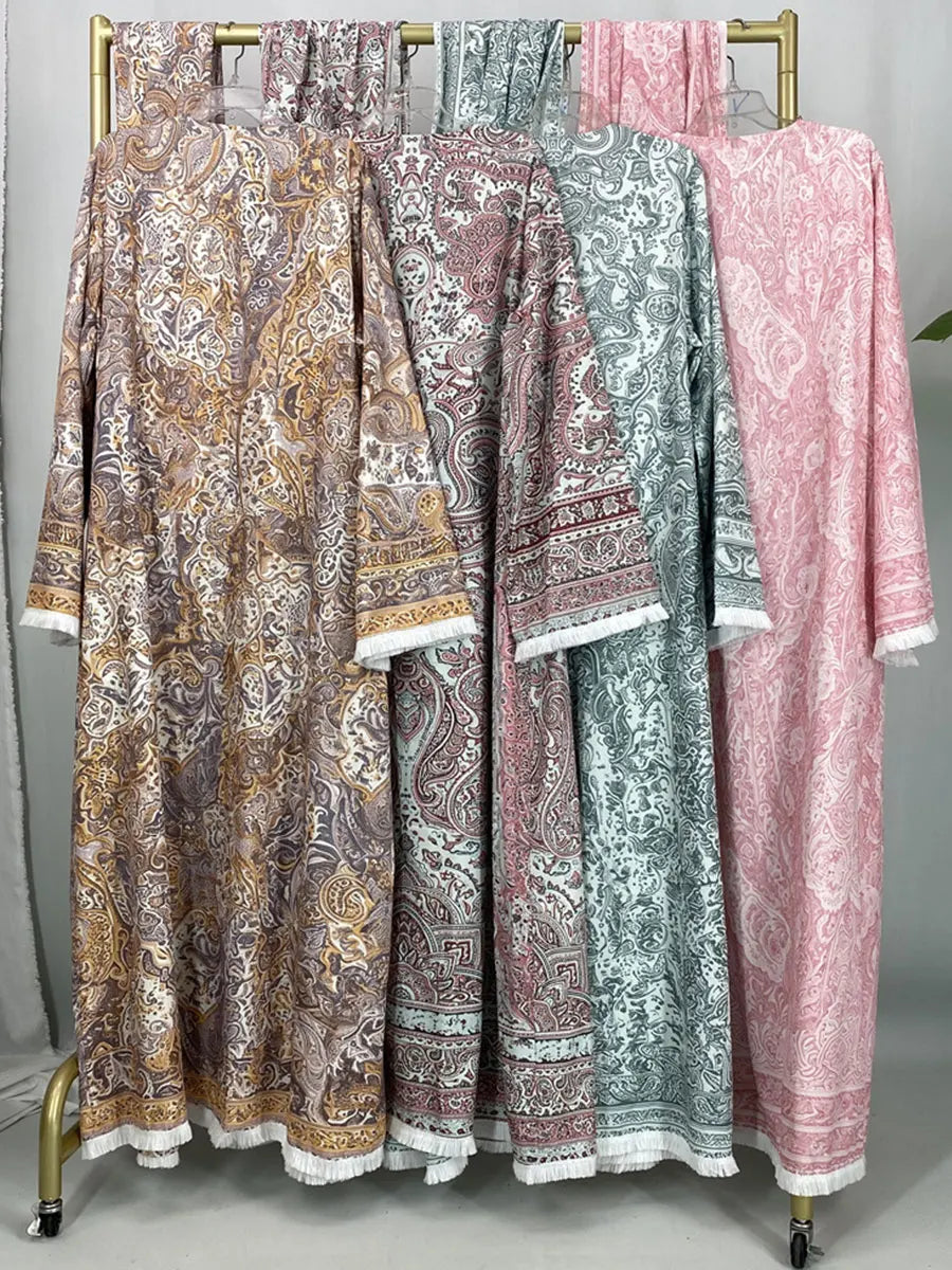 Tassel Abaya Kimono – Dubai Modest Fashion Dress