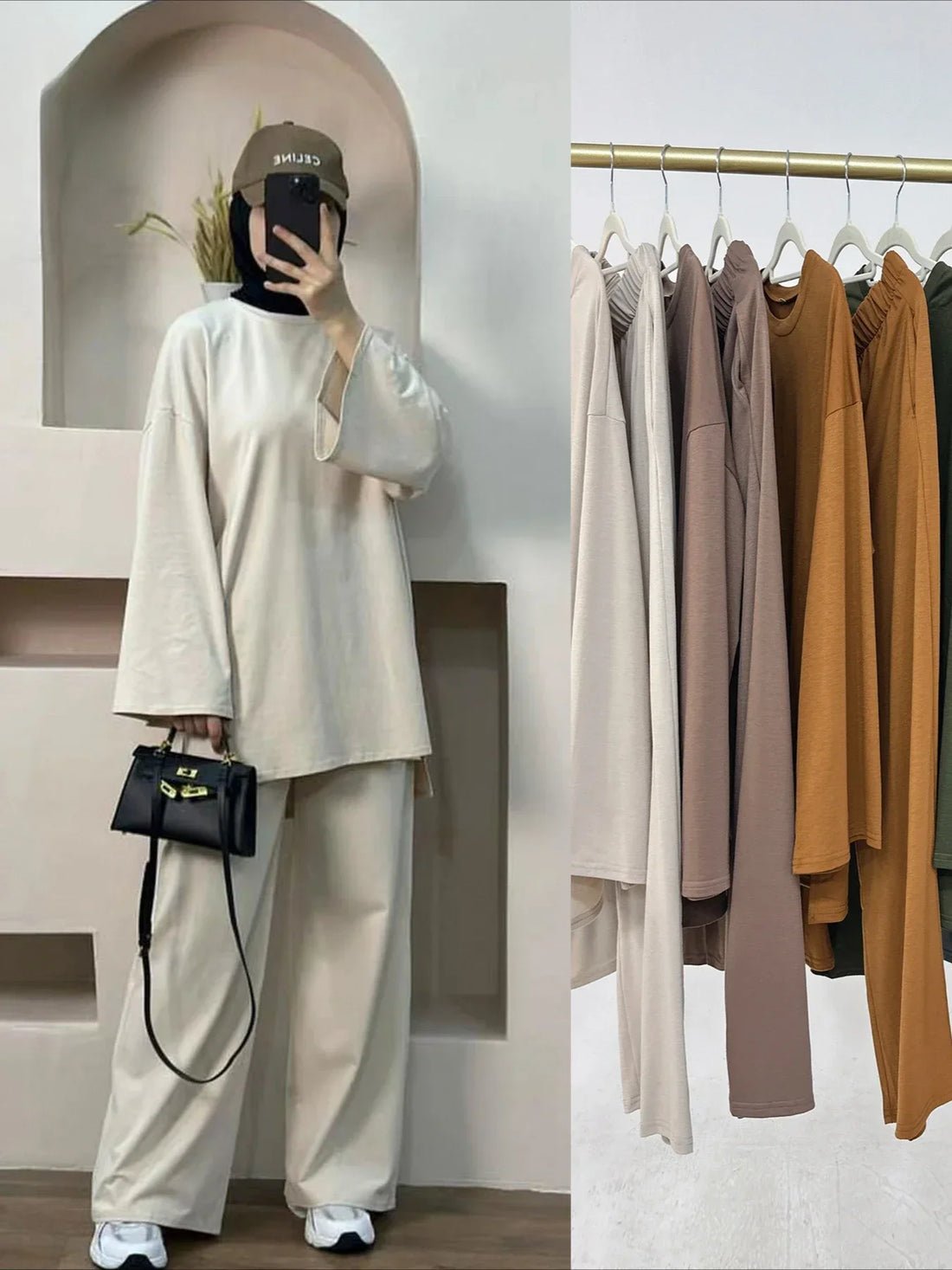 Two Piece Set Women Morocco Dubai Outfits