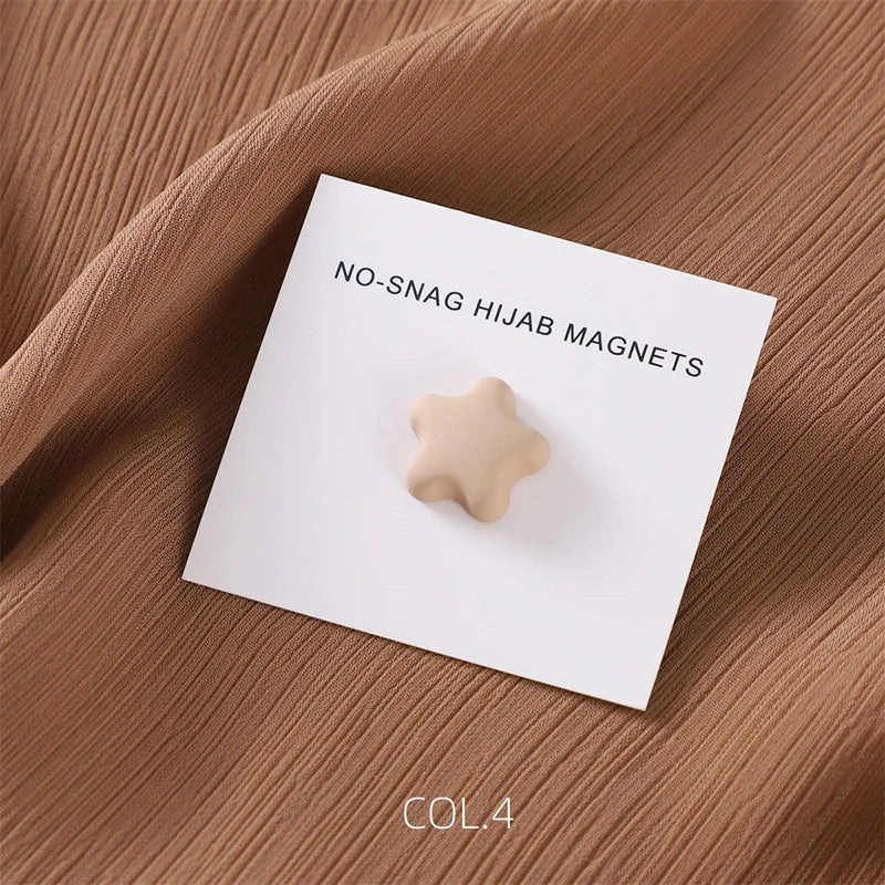 Matte Magnetic Hijab Pins – Strong Hold Scarf Brooch for Women