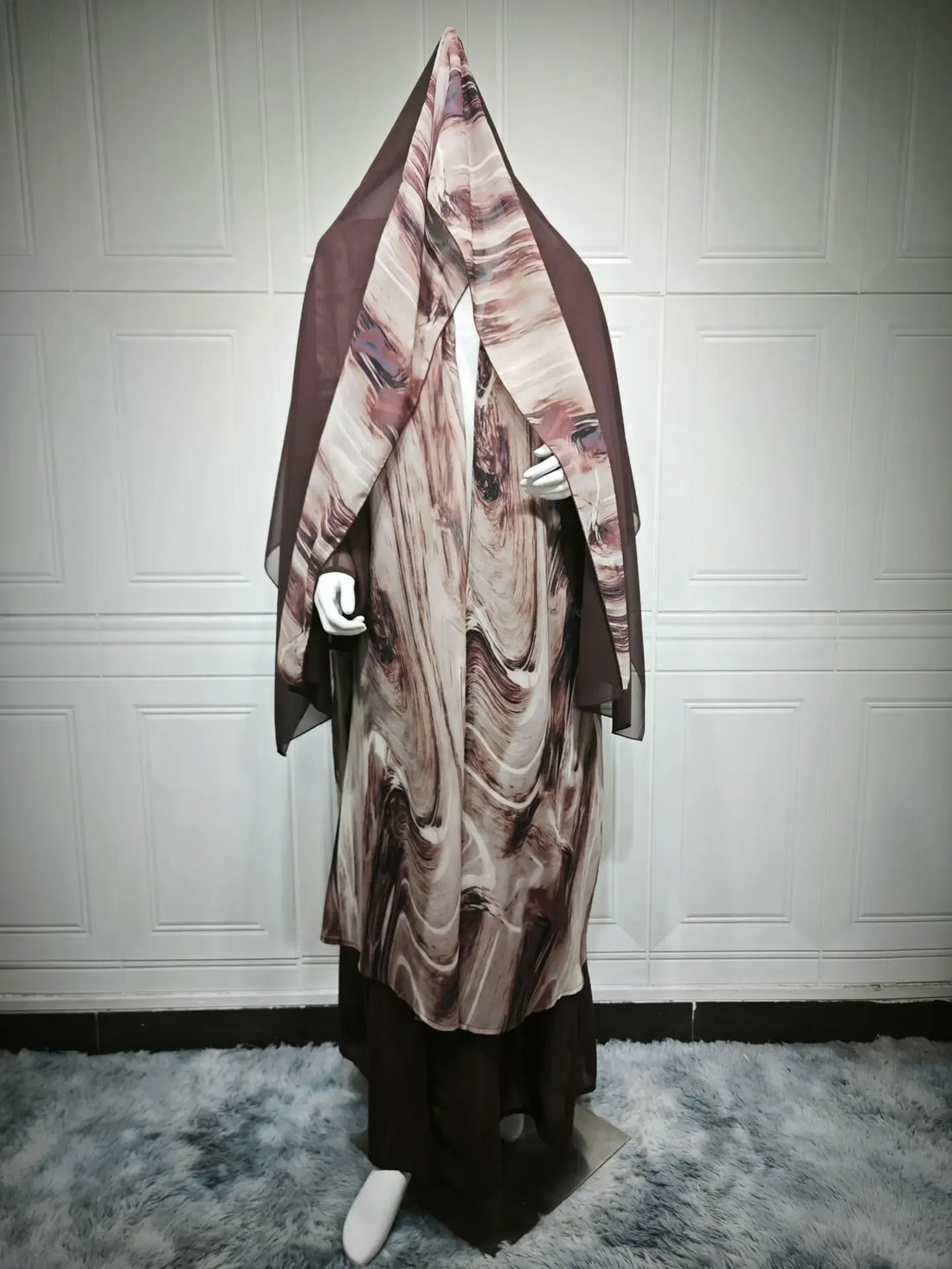 Abaya & Scarf 2-Piece Set – Dubai Kaftan Style