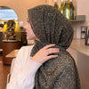 Crocodile Print Crinkle Hijab – Lightweight Textured Muslim Scarf