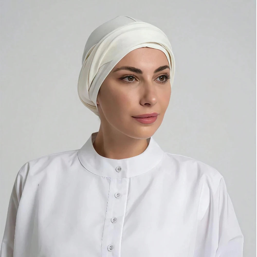 Instant Hijab Woman Muslim Underscarf Caps