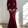 Autumn New Stand Up Collar Long Sleeve Waist Tight Women's Fashion Two Piece Set