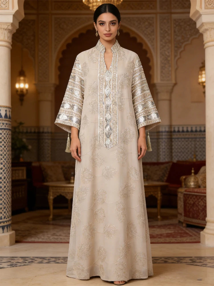 Aiyu Nuex Embroidery Abaya – Traditional Gorgeous Kaftan