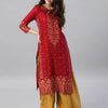 Elegant Peacock Print Abaya – Loose-Fit O-Neck Modest Maxi Dress