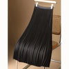 Women Vintage Midi Skirt Wide Elastic Waistband High Waist Pleated A-Line Skirt