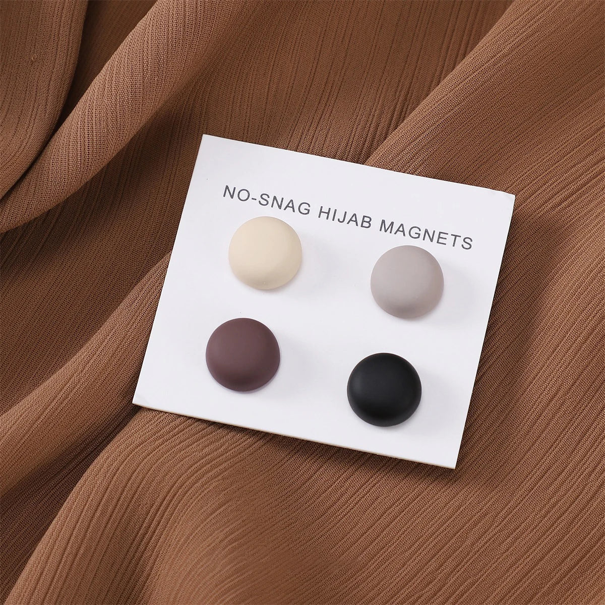 Matte Magnetic Hijab Pins – Set of 8 Mixed Colors