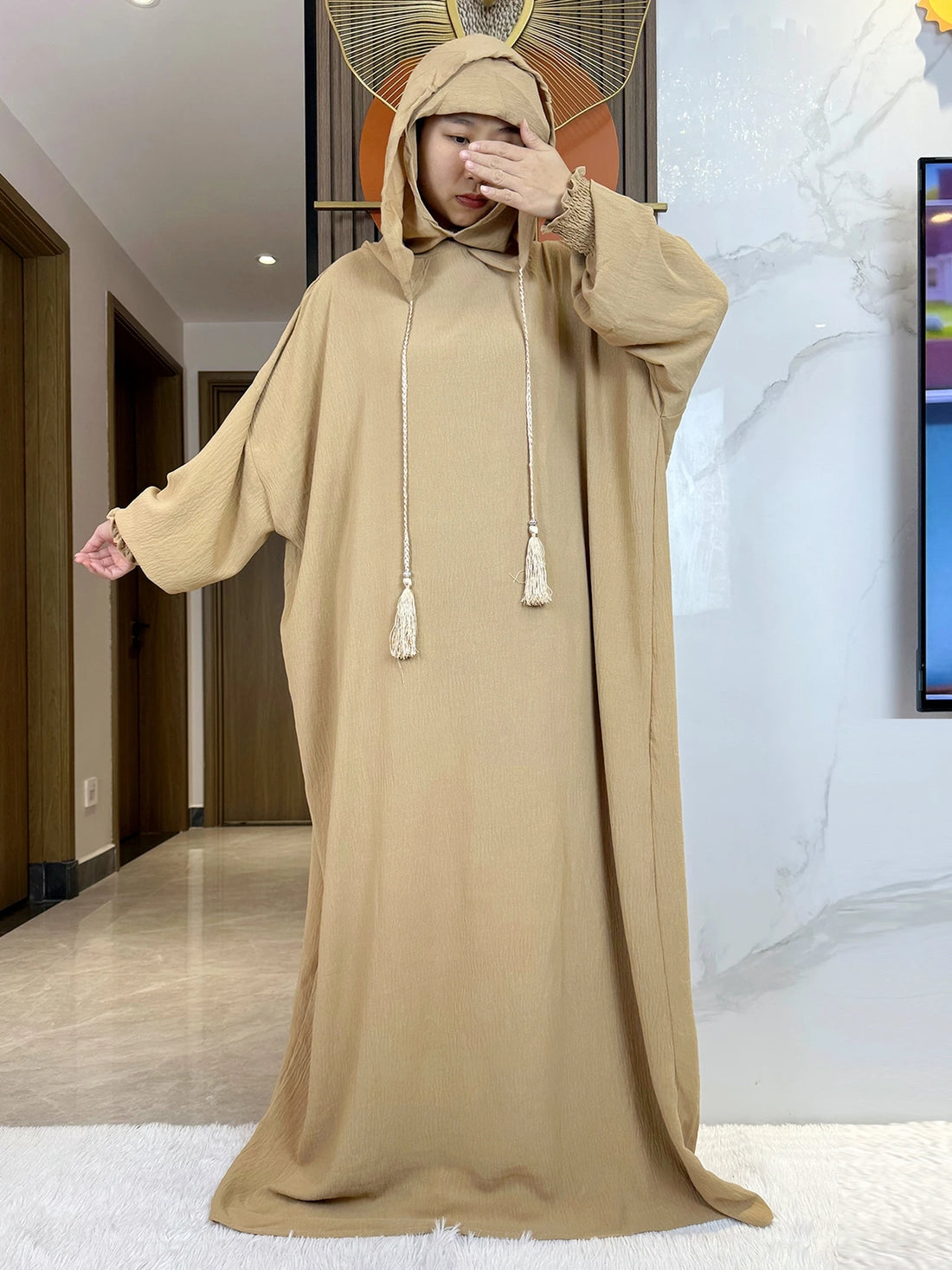 Candy Color Women Cotton Abayas