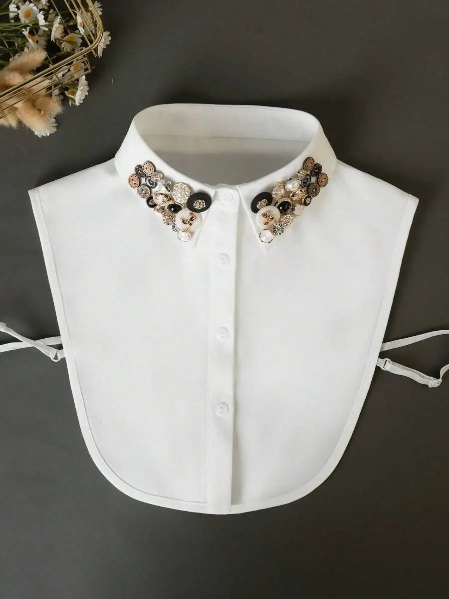 High-Quality Luxury Bling Rhinestone Detachable Collar