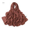 Solid Color Chiffon Hijab Shawl – Large 70x180cm