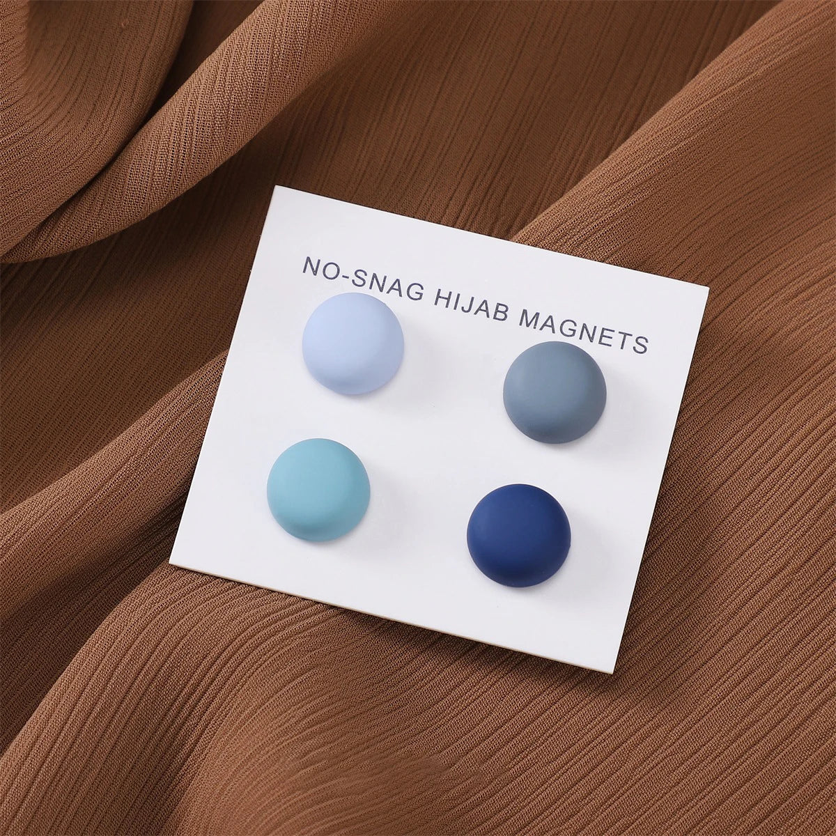 Matte Magnetic Hijab Pins – Set of 8 Mixed Colors