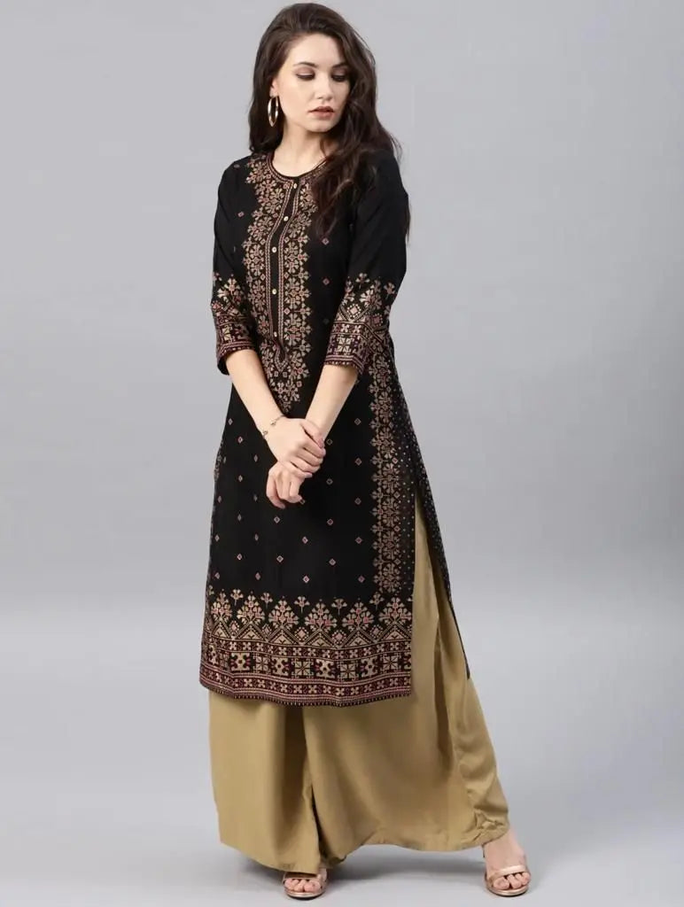 Elegant Peacock Print Abaya – Loose-Fit O-Neck Modest Maxi Dress