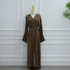 Eid Lace Split Sleeve Abaya – Daily Wear Modest Cardigan Dress