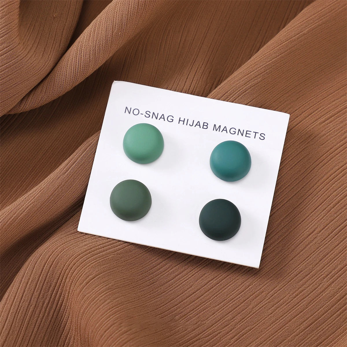 Matte Magnetic Hijab Pins – Set of 8 Mixed Colors