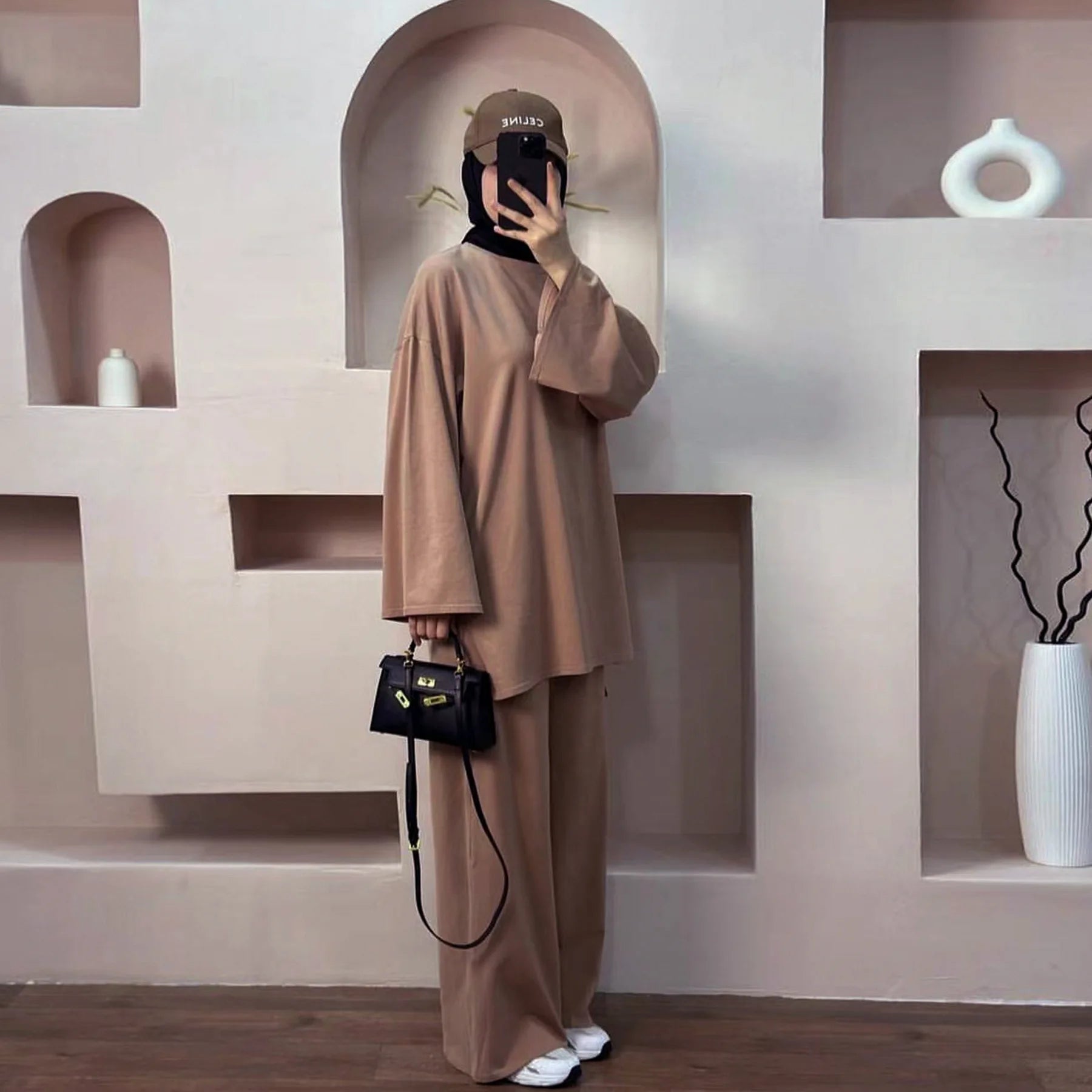 Two Piece Set Women Morocco Dubai Outfits