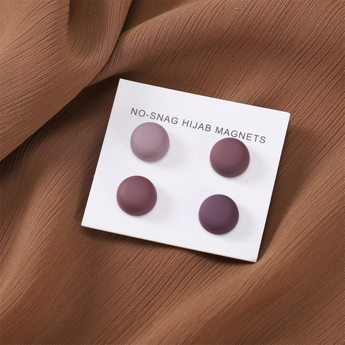 Matte Magnetic Hijab Pins – Set of 8 Mixed Colors