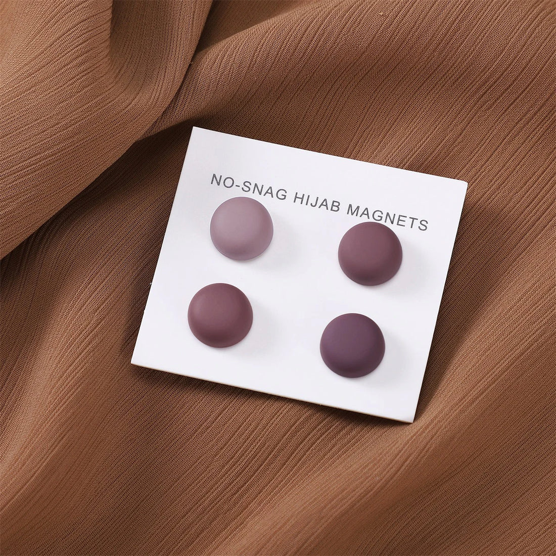 Matte Magnetic Hijab Pins – Set of 8 Mixed Colors