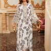 Black Embroidered Abaya – Gold Detail Formal Dress
