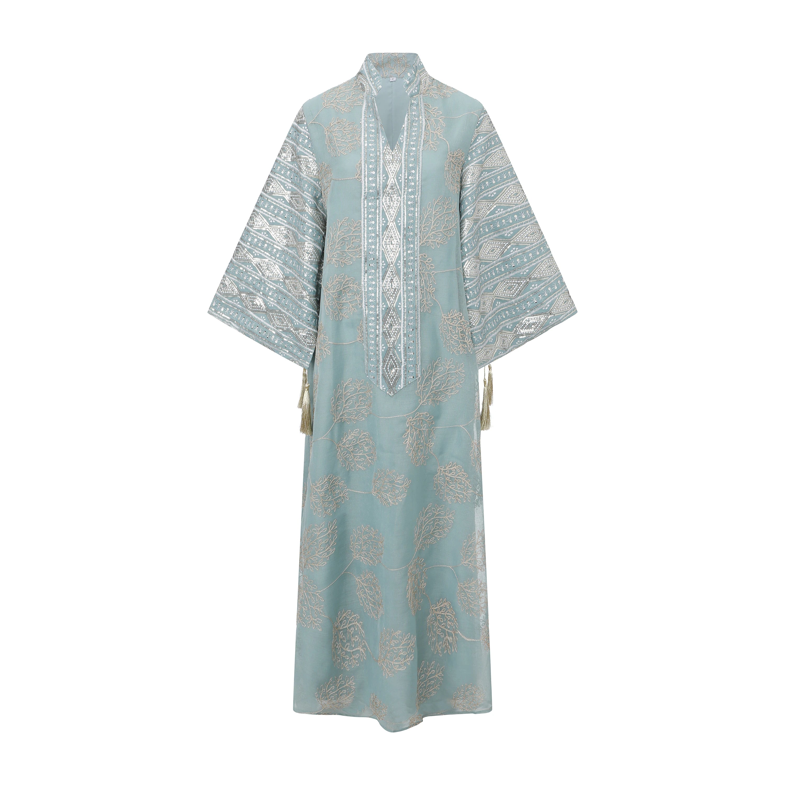Aiyu Nuex Embroidery Abaya – Traditional Gorgeous Kaftan