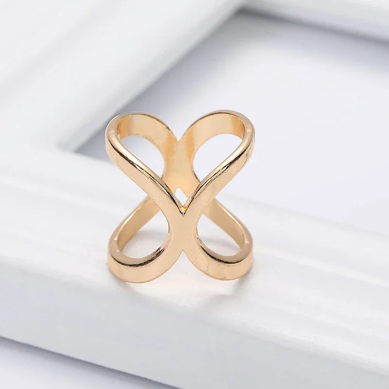 X-Shape Scarf Clip Brooch – Elegant Metal Shawl Buckle for Women