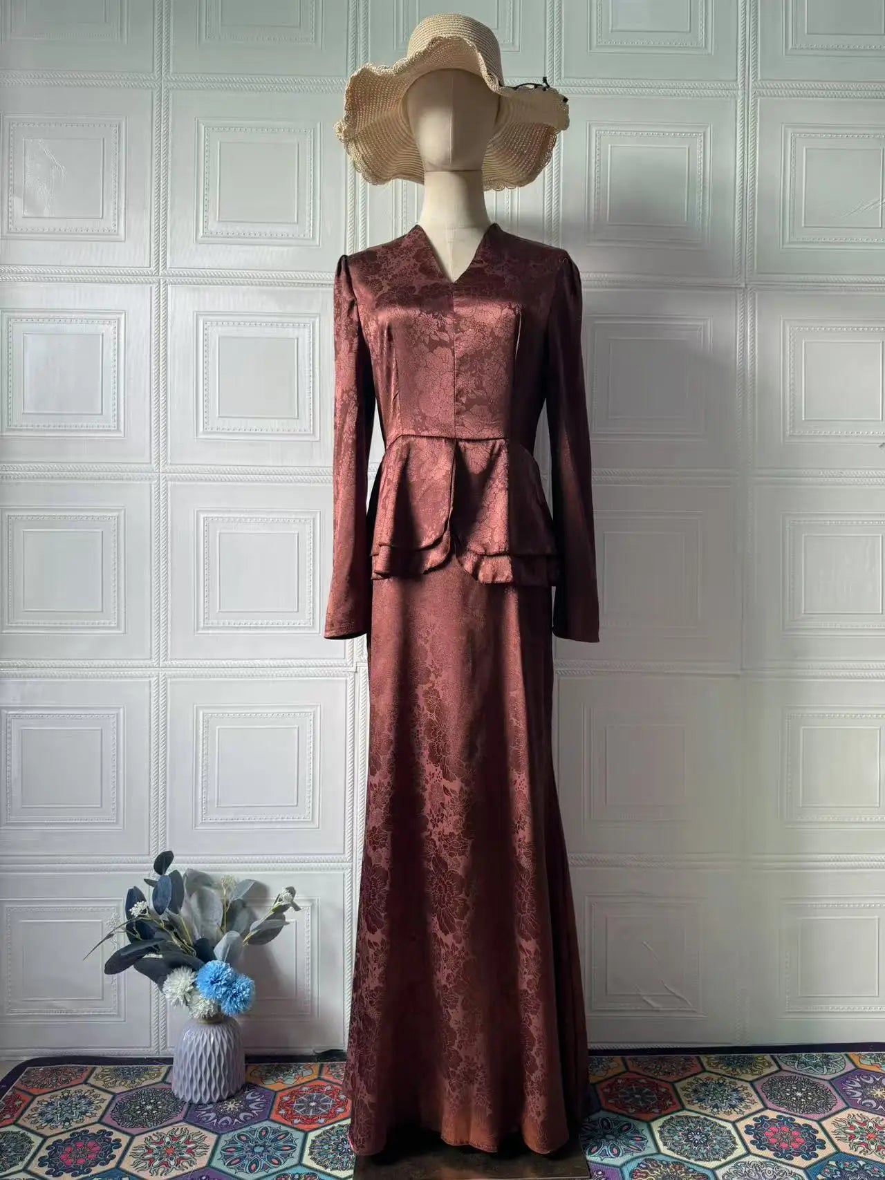 Eid Women Dress Muslim Abaya Slim Fit