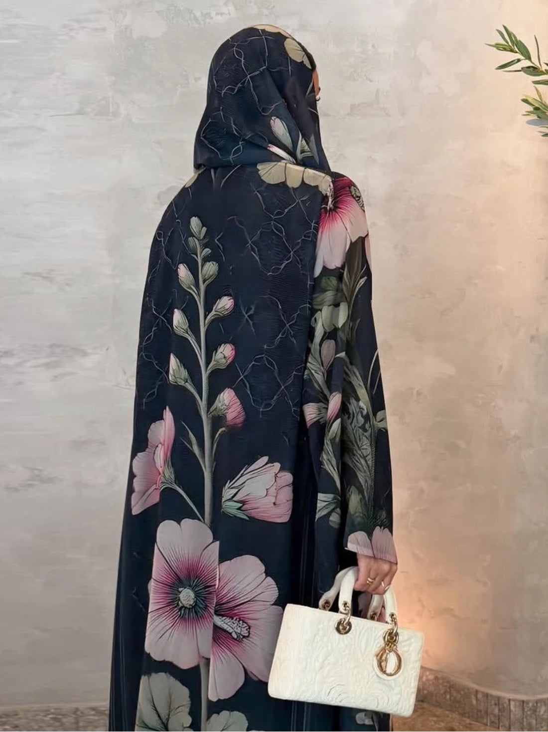 Eid Scarf Cardigan Abaya