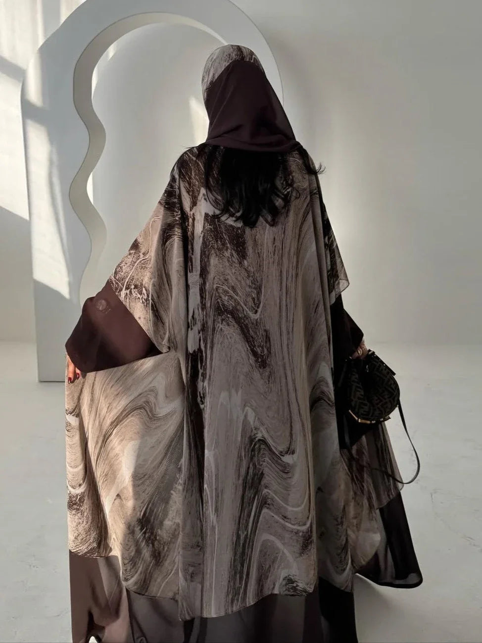 Abaya & Scarf 2-Piece Set – Dubai Kaftan Style