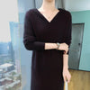 100% Pure Mink Cashmere Knitted Hooded Collar Dress