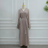 Eid Lace Split Sleeve Abaya – Daily Wear Modest Cardigan Dress