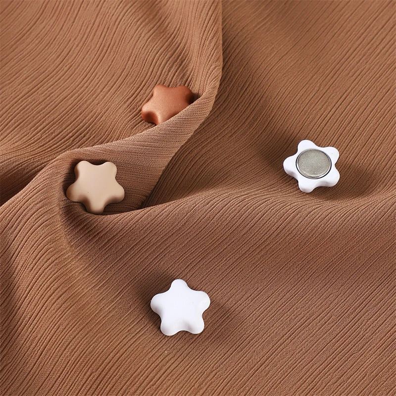 Matte Magnetic Hijab Pins – Strong Hold Scarf Brooch for Women