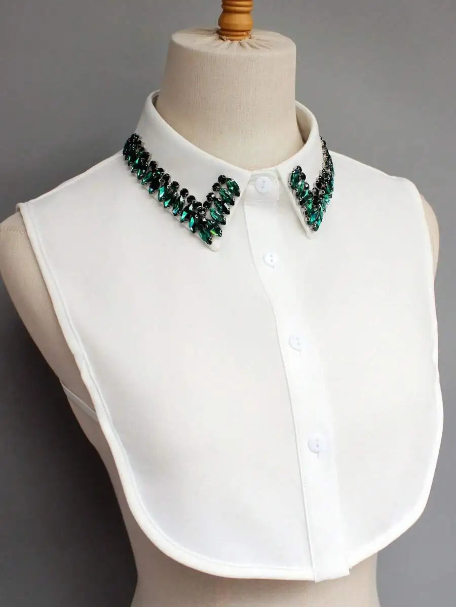 High-Quality Luxury Bling Rhinestone Detachable Collar