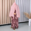 Eid Print Abaya Hijab Set – 2 Piece Cardigan Robe