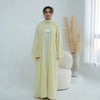 Eid Women Abaya Hijab Set Lace Dress Jalabiya Ramadan Party Dresses